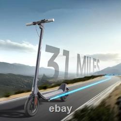 Electric Scooter Adult 500W Range 10? Tire E-Scooter 31 Miles 25km/h Speed & APP