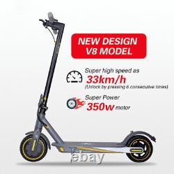 Electric Scooter Adult Foldable 350W 19mph 8.5in E-Scooter Safe Urban Commuterhm