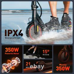 Electric Scooter Adult Folding E-Scooter 350W Long Range 21MPH Fast Speed with APP