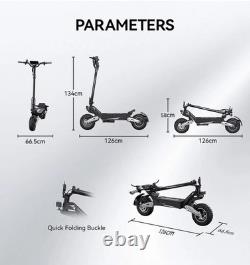 Electric Scooter Adult Folding E-Scooter 900W Motor 11 Inch Off Road EScooter