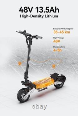 Electric Scooter Adult Folding E-Scooter 900W Motor 11 Inch Off Road EScooter