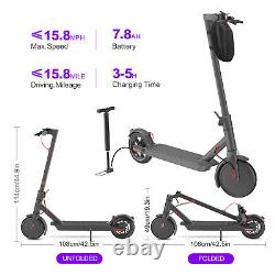 Electric Scooter Adult, Portable Folding, 8.5Tire 350W up to 15.8 Miles, Black