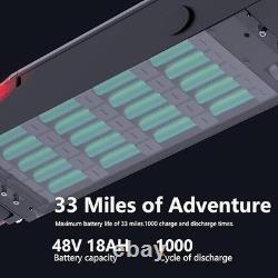 Electric Scooter Adult with Seat 1200W motor 11''Off Road 34MPH 48V/18AH Battery