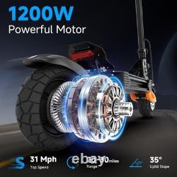 Electric Scooter Adults 1200W Motor 31MPH E Scooters Dual Suspensions