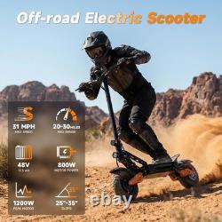 Electric Scooter Adults 1200W Motor 31MPH E Scooters Dual Suspensions
