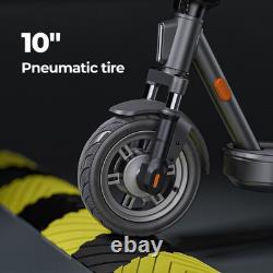 Electric Scooter Adults, 19 Miles Range, 10 Tires, Commuter, APP & Shock Absorber
