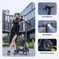 Electric Scooter Adults, 19 Miles Range, 10 Tires, Commuter, APP & Shock Absorber