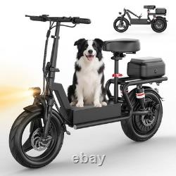 Electric Scooter Adults 20 MPH 35 Miles Range 14'' 1200W E-Scooter with Seat US