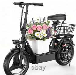 Electric Scooter Adults 25 MPH 35 Miles Range 14'' 1500W E-Scooter with Seat