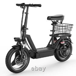 Electric Scooter Adults 25 MPH 35 Miles Range 14'' 1500W E-Scooter with Seat