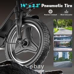Electric Scooter Adults 25 MPH 43 Miles Range 14'' 1500W E-Scooter with Seat US
