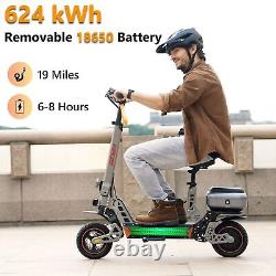 Electric Scooter Adults 28Mph 48V13Ah 700W Motor Off-Road with Seat Folding