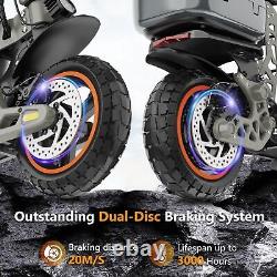 Electric Scooter Adults 28Mph 48V13Ah 700W Motor Off-Road with Seat Folding