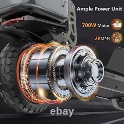 Electric Scooter Adults 28Mph 48V13Ah 700W Motor Off-Road with Seat Folding