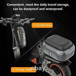 Electric Scooter Adults 28Mph 48V13Ah 700W Motor Off-Road with Seat Folding