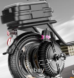 Electric Scooter Adults 30 MPH 43 Miles Range 14'' 1500W E-Scooter with Seat US