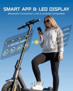 Electric Scooter Adults 350W /600W, 17 Miles 20 MPH E-Scooter Rear Dual Damping