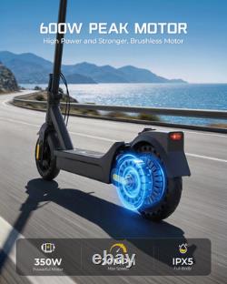 Electric Scooter Adults 350W /600W, 17 Miles 20 MPH E-Scooter Rear Dual Damping