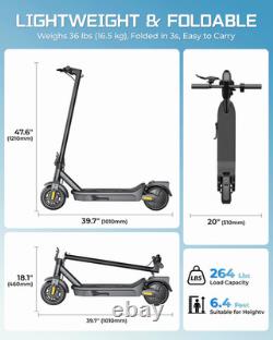 Electric Scooter Adults 350W /600W, 17 Miles 20 MPH E-Scooter Rear Dual Damping