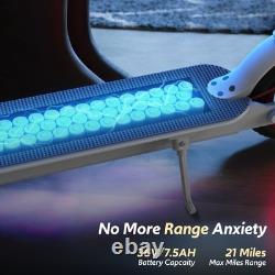 Electric Scooter Adults, 36V 7.5Ah Battery, 350W Motor, Up to 21 Miles & 19 MPH