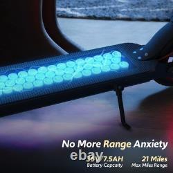 Electric Scooter Adults, 36V 7.5Ah Battery, 350W Motor, Up to 21 Miles & 19 MPH