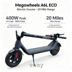 Electric Scooter Adults 400W 38Miles Range 15MPH Fast Speed Folding E-Scooter