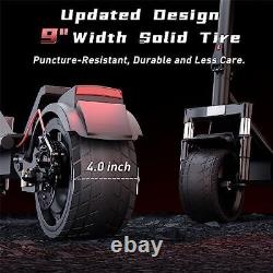 Electric Scooter Adults 48V 15AH 4.0in Wide Solid Tire 25MPH Folding E Scooter