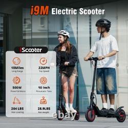 Electric Scooter Adults 500W Folding E-Scooter Long Range 22MPH 10'' Soft Tires