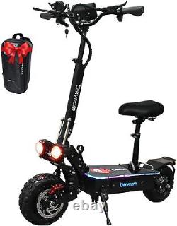Electric Scooter Adults 50MPH & 50 Miles Range, 5600W Dual Motors, 60V27Ah black