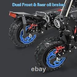 Electric Scooter Adults 50MPH & 50 Miles Range, 5600W Dual Motors, 60V27Ah black
