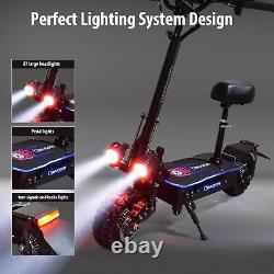 Electric Scooter Adults 50MPH & 50 Miles Range, 5600W Dual Motors, 60V27Ah black