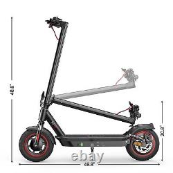 Electric Scooter Adults 650W 25MPH Speed 45KM Range 10''Tire Foldable E-Scooter