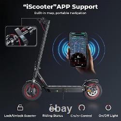Electric Scooter Adults 650W 25MPH Speed 45KM Range 10''Tire Foldable E-Scooter