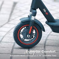 Electric Scooter Adults 650W 25MPH Speed 45KM Range 10''Tire Foldable E-Scooter
