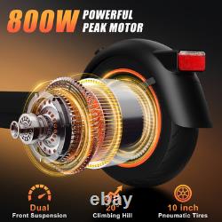 Electric Scooter Adults, 800W Peak Power & 21 MPH Portable 10 Pneumatic Tires