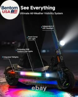 Electric Scooter Adults, 800-1000W Motor & 31MPH Peak Portable E-Scooter, up to