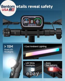 Electric Scooter Adults, 800-1000W Motor & 31MPH Peak Portable E-Scooter, up to