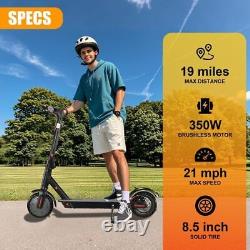 Electric Scooter Adults, Foldable 8.5 Tires E Scooter for Adults, 19 Mph, 350W