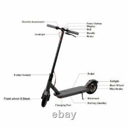 Electric Scooter Adults Long Range 25 Mile Foldable Escooter Safe Urban Commuter