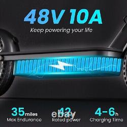 Electric Scooter Adults Peak 500W Motor, 10 Ihch Solid Tires, 22MPH Top Speed