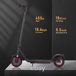 Electric Scooter Adults Peak 500W Motor, up to 19 Miles Range, 19 Mph Folding Co