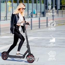 Electric Scooter Adults, Up to 21 MPH, Folding E-Scooter with Side Lights&APP
