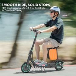 Electric Scooter Adults with Seat, Folding E-Scooter up to 21 Miles & 19 MPH