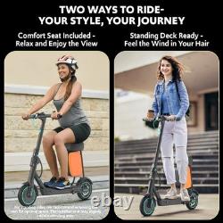 Electric Scooter Adults with Seat, Folding E-Scooter up to 21 Miles & 19 MPH