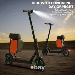 Electric Scooter Adults with Seat, Folding E-Scooter up to 21 Miles & 19 MPH