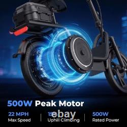 Electric Scooter Adults with Seat & Luggage Range 28Miles, Foldable E-Scooter