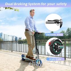 Electric Scooter CDDBIKK V8 Blue 350W Long Range 30KM Foldable E Scooter 19MPH