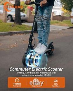 Electric Scooter EC6, 350W Motor & 19 MPH Adults Commuting Scooters, 12-15 Mi