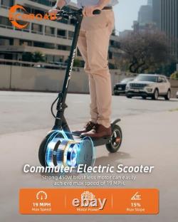 Electric Scooter EC8, 10 Solid Tires Electric Scooter Adults with Dual Shock