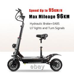 Electric Scooter Folding Dual Engine 60V 6000W Off-road Scooter With Seat US NEW